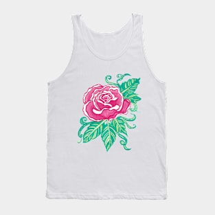 Pink Rose Tank Top